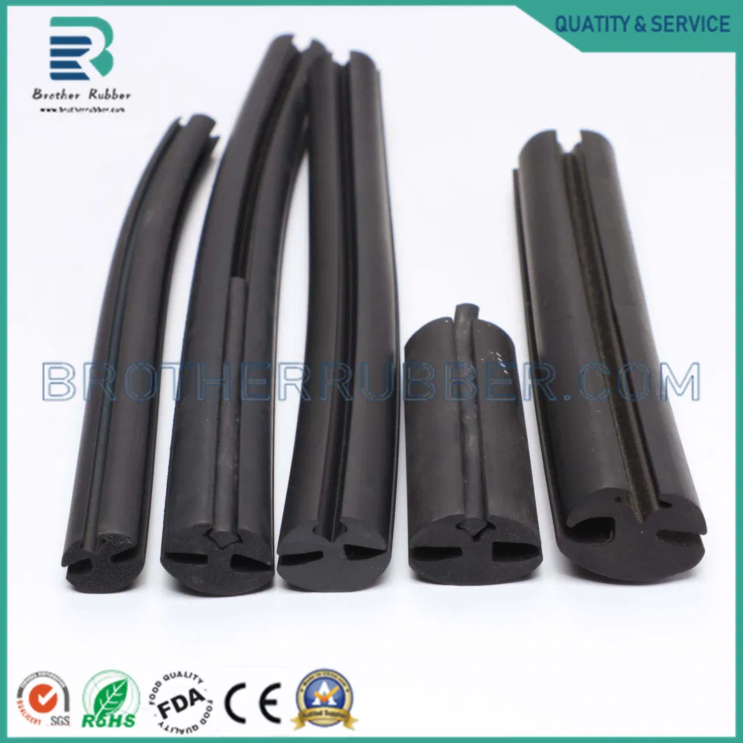 T Shape Silicone EPDM Foam Sponge Extrusions Rubber Seal Strip