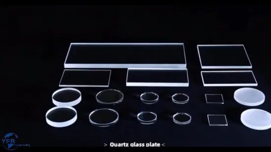 Plaque de verre de succès taille OEM plaques de verre clair disque rond verre de quartz de silice fondue pièce transparente couleur paquet pur carré